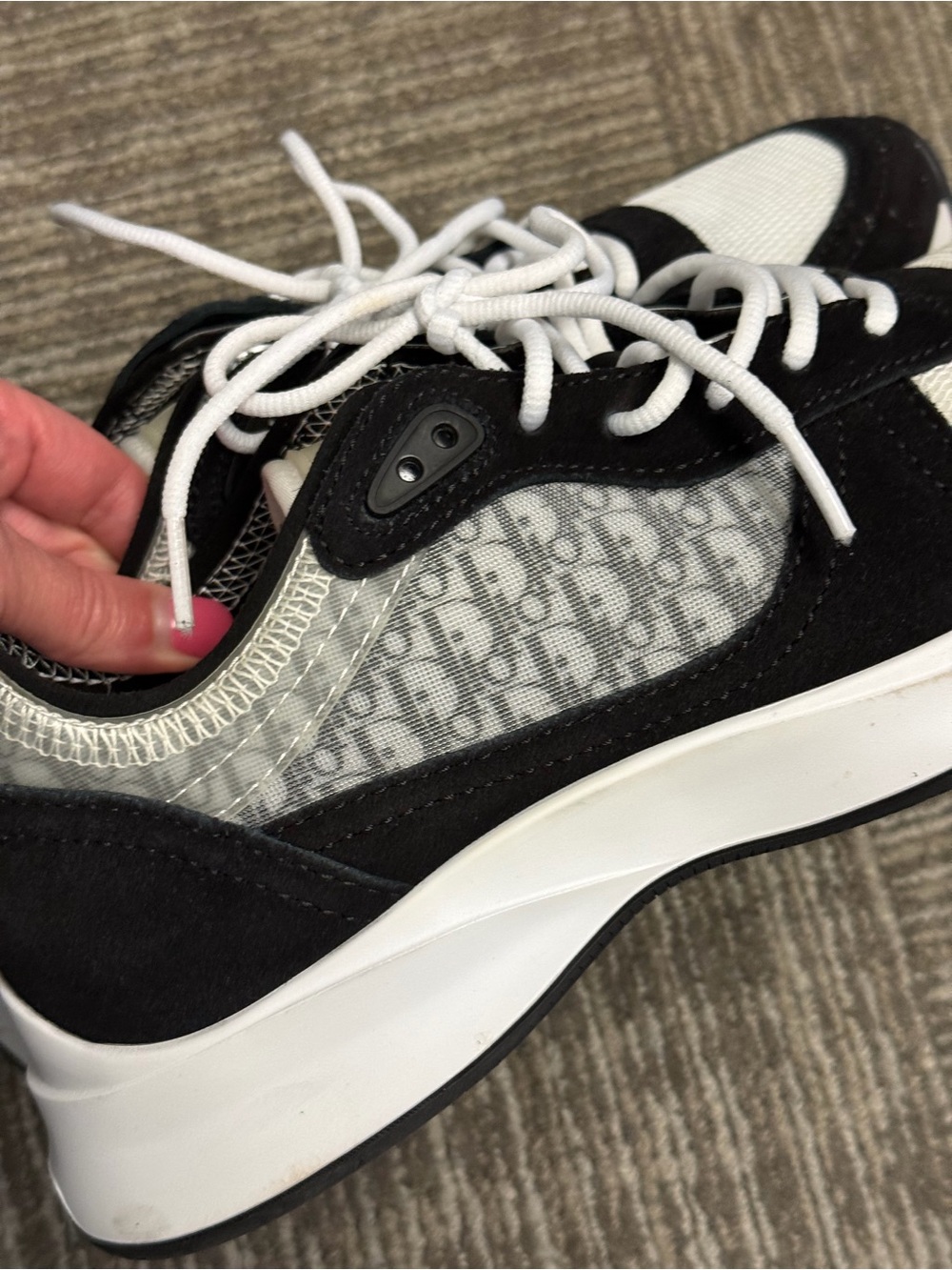 Dior B25 Black suede and Dior Oblique canvas